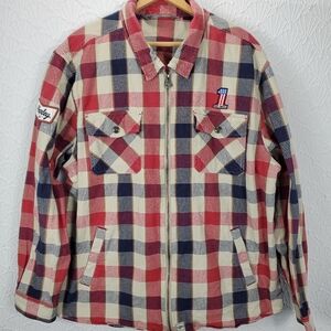 Harley Davidson Zip up Long Sleeve Shirt